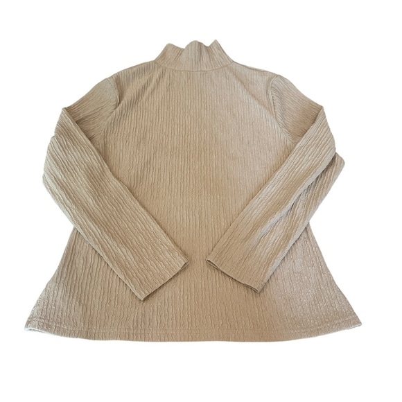 SHEIN Curve 2XL Plus Cream and Brown Ribbed Tunics Base Layer Staple Lot of 2 - Picture 4 of 15